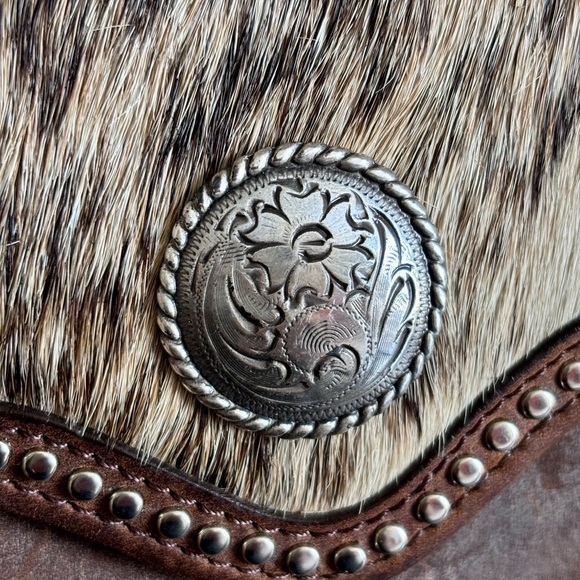 Brighton Leather mini crossbody cowhide bag - Picture 3 of 8